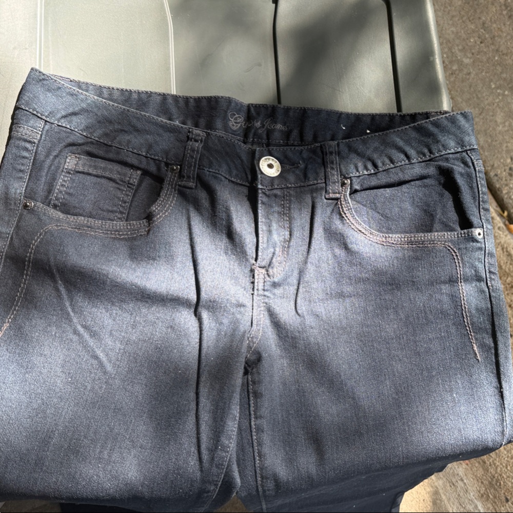 Guess Women's Boot Cut Jeans - Dark Blue